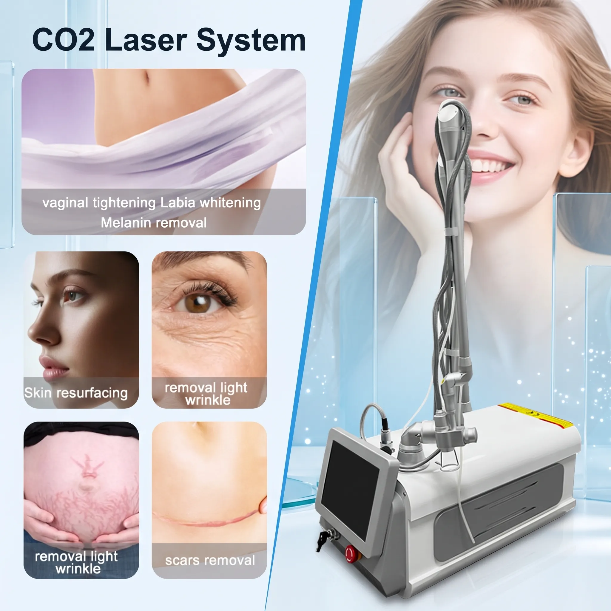Multi-Function CO2 Fractional Laser – Reduce Scars, Smooth Wrinkles & Fade Pigmentation - Image 2