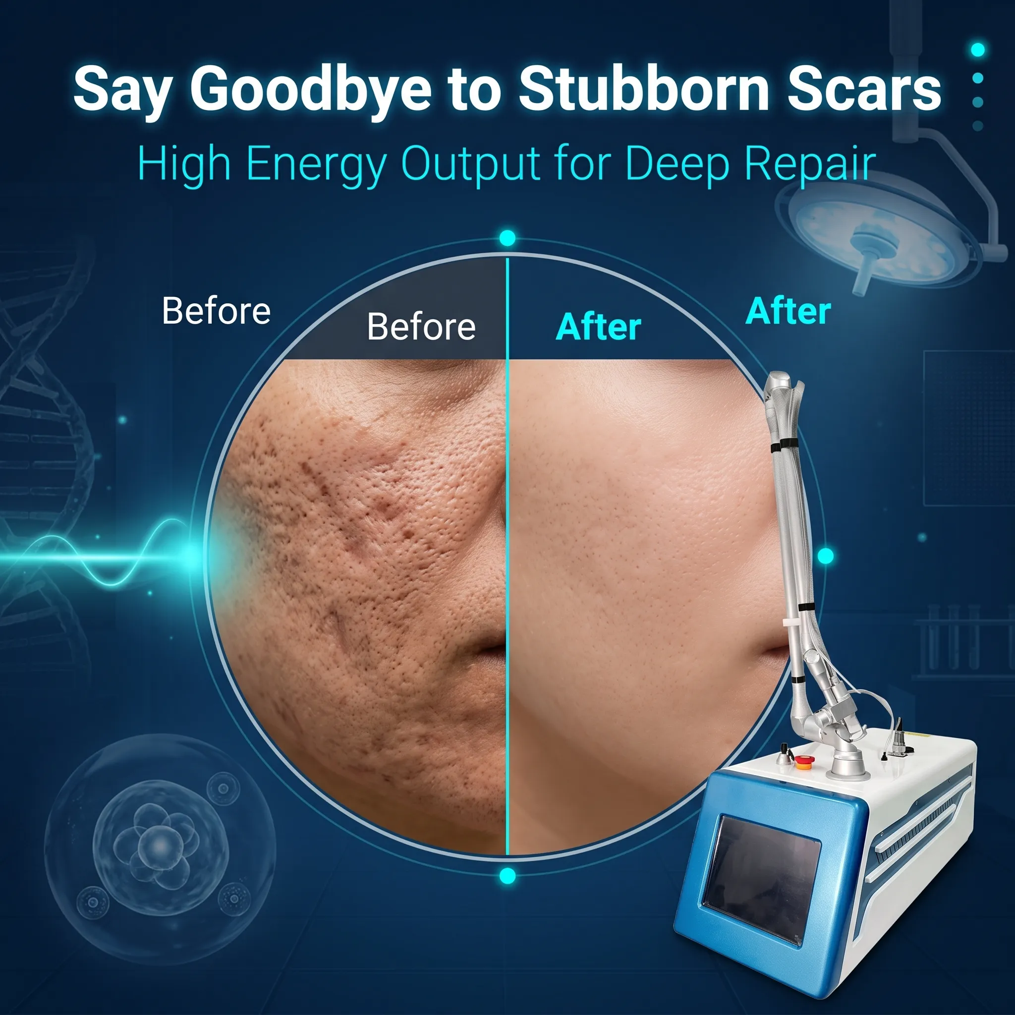 Portable CO2 Fractional Laser Machine – Reduce Scars, Smooth Wrinkles & Renew Skin - Image 4